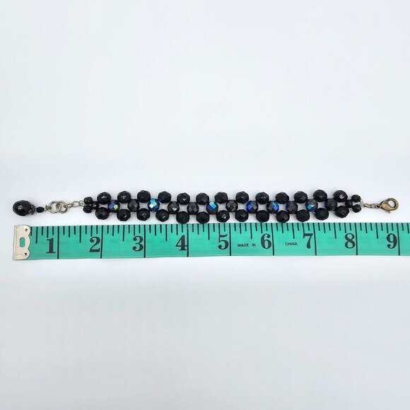 Women's Beaded Bracelet Black, One Size - Picture 6 of 12